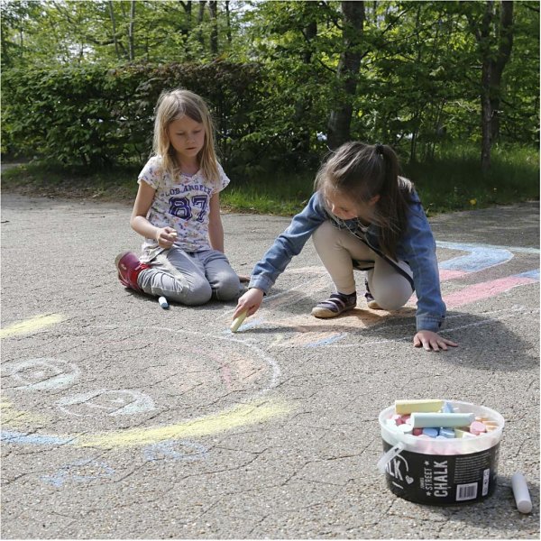 Straenmalstifte - gemischte Farben - 50 Stk