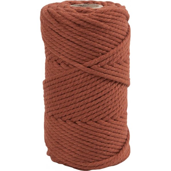 Makramee-Garn - gebranntes Orange - Ø4 mm - 55 m Makramee-Garn - gebranntes Orange - Ø4 mm - 55 m