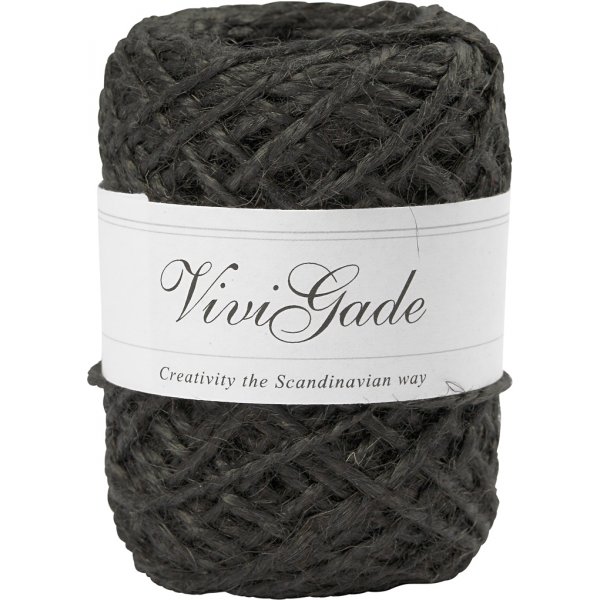 Naturhanf - schwarz - 30 m Naturhanf - schwarz - 30 m