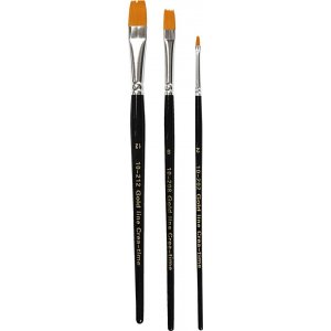 Gold Line Pinsel - Nr. 2+8+12 - Teller - 3 Stk Gold Line Pinsel - Nr. 2+8+12 - Teller - 3 Stk