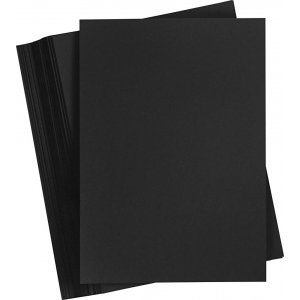 Farbiger Karton - Schwarz - A3 - 180 g - 100 Blatt Farbiger Karton - Schwarz - A3 - 180 g - 100 Blatt