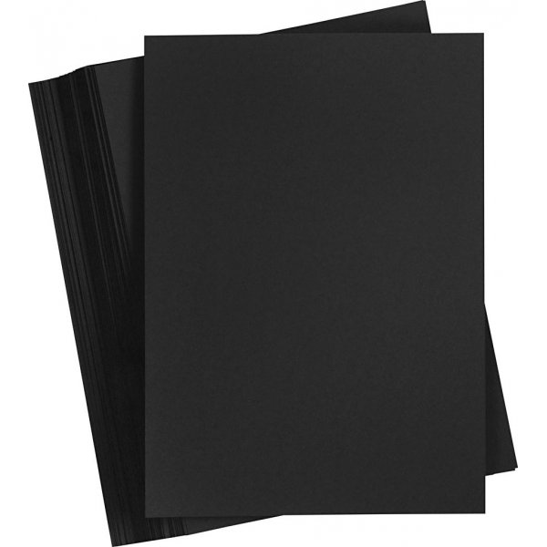 Farbiger Karton - Schwarz - A3 - 180 g - 100 Blatt
