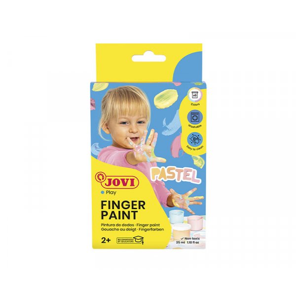 Fingerfarbenset - Jovi - 6 Pastellfarben 35 ml
