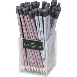 Bleistiftset - Faber-Castell - GP Grip 2001 mit Radierspitze B Bleistiftset - Faber-Castell - GP Grip 2001 mit Radierspitze B