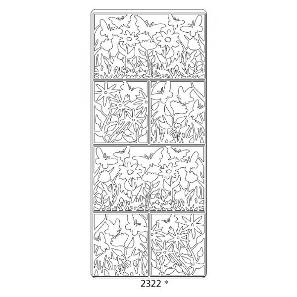 Peel-offs - Blumen und Schmetterlinge