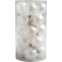 Christbaumkugeln - Wei - Perlmutt - 6 cm - 20 Stk