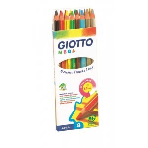 Buntstifte Giotto Mega - 8er-Pack Buntstifte Giotto Mega - 8er-Pack