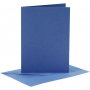 Karten und Umschlge - blau 10,5 x 15 cm 6 Sets
