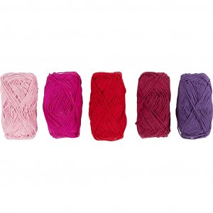 Baumwollgarn 8/4 Lila/Rosa Harmony 5�50 m 5�20 g