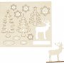 Holzfiguren zum Selbermachen - Wald mit Hirsch