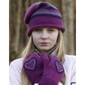 Strickanleitung - Fäustlinge und Mütze (Kleingrößen) mit Herzmotiv Strickanleitung - Fäustlinge und Mütze (Kleingrößen) mit Herzmotiv