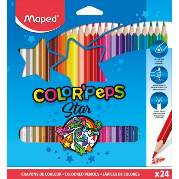 Farbstiftset - Maped - ColorPeps 24er-Pack
