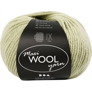 Wollgarn - hellgrün - 100 g Wollgarn - hellgrün - 100 g