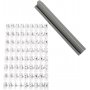 Stempelset - Wei - Buchstaben - Zahlen