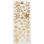 Aufkleber - Gold - Sterne - 10 x 24 cm