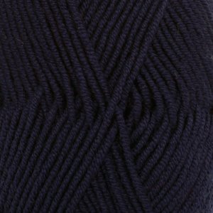 DROPS Merino Extra Fine Uni Color Garn - 50 g - Marineblau (27) DROPS Merino Extra Fine Uni Color Garn - 50 g - Marineblau (27)