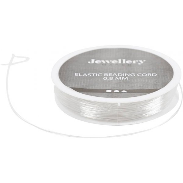 Elastischer Schmuckfaden - 0,8 mm - rund - 10 m
