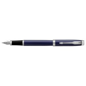 Kugelschreiber Parker IM - Matte Blue Chrome Trim - Füllfederhalter - Mittelblau Kugelschreiber Parker IM - Matte Blue Chrome Trim - Füllfederhalter - Mittelblau