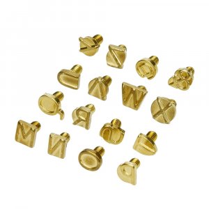 Stempel für Burn Mark Pen 16 Stück - Buchstaben MZ Stempel für Burn Mark Pen 16 Stück - Buchstaben MZ