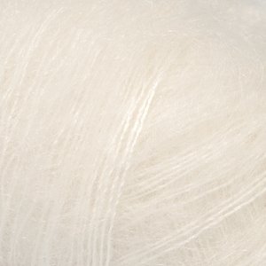 DROPS Kid-Silk Uni Color Garn - 25 g - Natur (01) DROPS Kid-Silk Uni Color Garn - 25 g - Natur (01)