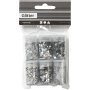 Glitzer und Pailletten - Silber - 6 x 5 g