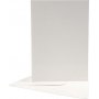 Postkarte mit Umschlag - gebrochenes Wei - 12,5 x 17,5 cm - 10 Stk