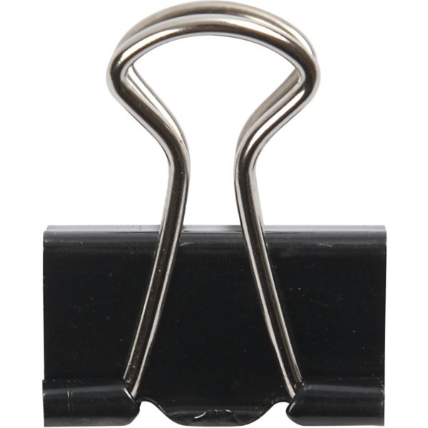 Clips - schwarz - 19 mm - 40 Stk