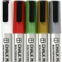 Kreidemarker - Metallicfarben - 5 Stk