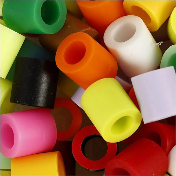 NABBI Tube Perlen Jumbo 550 Stck - Komplementrfarben