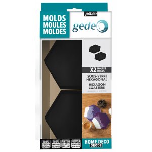 Modellieren - Pebeo Gédéo - Sechseckige Silikonform 2er-Pack Modellieren - Pebeo Gédéo - Sechseckige Silikonform 2er-Pack