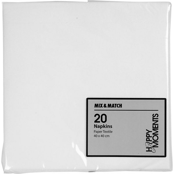 Servietten - wei - 20 Stk