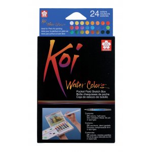 Malset Sakura Koi Water Colors - 24 Stifte + Pinsel Malset Sakura Koi Water Colors - 24 Stifte + Pinsel