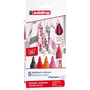 Edding 4500 Textil - Warme Farben Edding 4500 Textil - Warme Farben