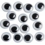 Bewegliche Augen - nicht klebend - 8 mm - 40 Stk