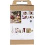 DIY Kit Decoupage - Weihnachtsrot - Trockenblumen