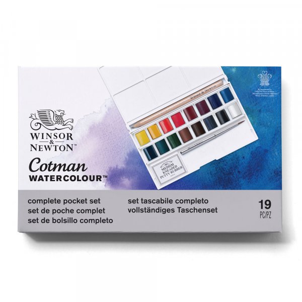 Aquarellfarbe W&N Cotman - Taschenset 16 Farben