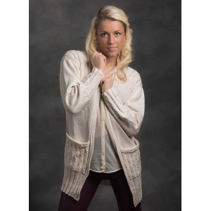 Strickanleitung - Lange Strickjacke (1302-14) Strickanleitung - Lange Strickjacke (1302-14)