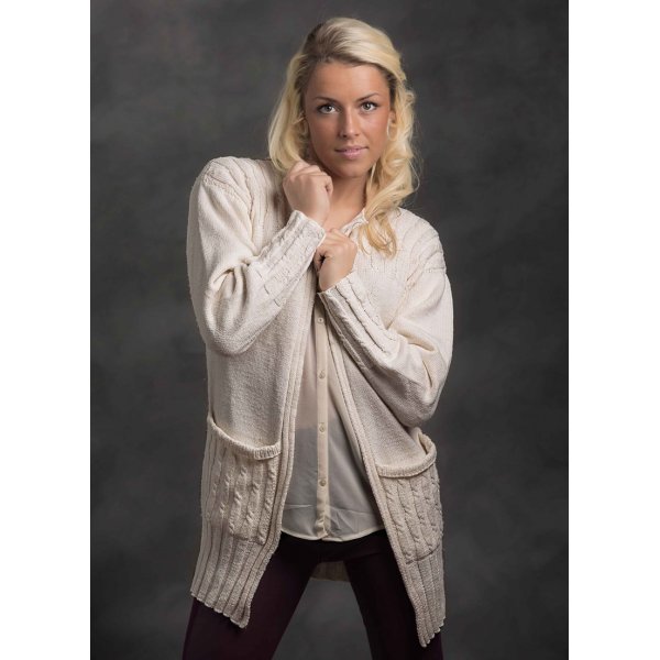 Strickanleitung - Lange Strickjacke (1302-14)
