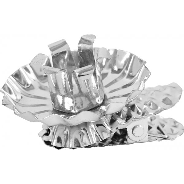 Lichtklammern - versilbert - 40 mm - 8 Stk