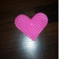 Kundenbild Nabbi Perlenteller 16 / 8 cm - weiß 2 Stk. Herz mischen