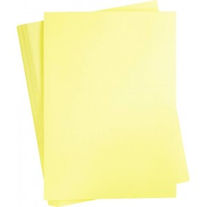 Farbiger Karton - hellgelb - A2 - 180 g - 100 Blatt Farbiger Karton - hellgelb - A2 - 180 g - 100 Blatt