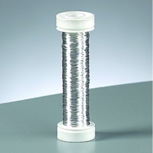 Kupferdraht ø 0,18 mm - silbermetallic 25 m Kupferdraht ø 0,18 mm - silbermetallic 25 m