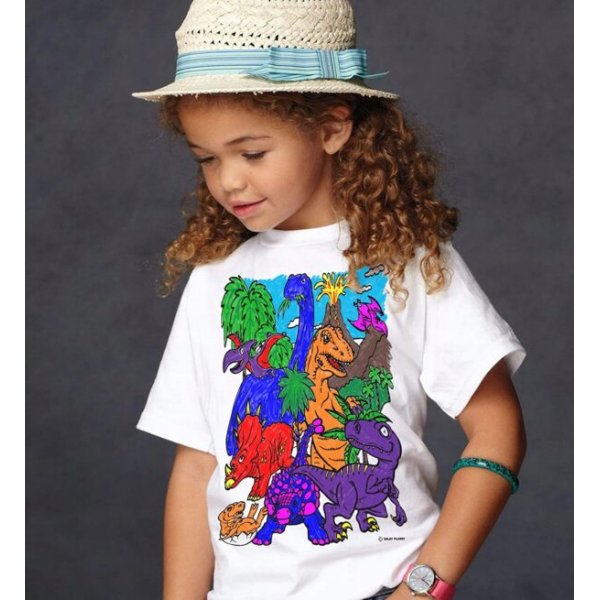 Färben Sie Ihr T-Shirt - Dinosaurier Färben Sie Ihr T-Shirt - Dinosaurier