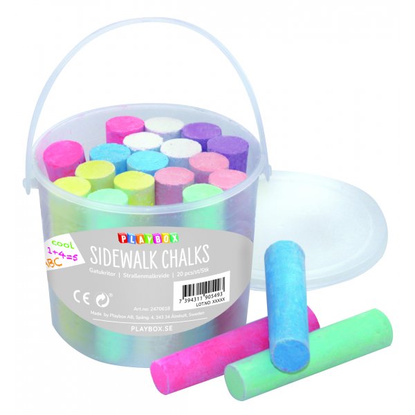 Stra�enmalstifte im 20er-Pack