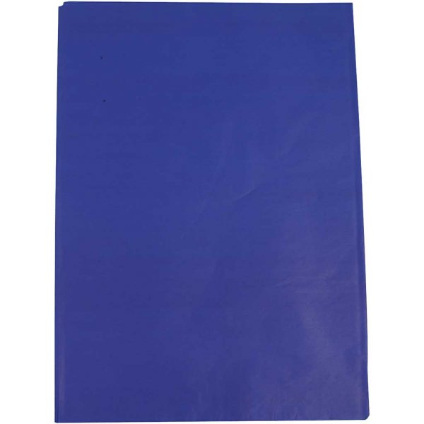 Seidenpapier - blau - 50 x 70 cm - 14 g - 25 Blatt