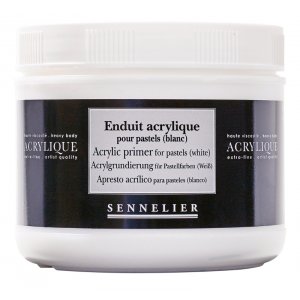 Acrylmedium Sennelier 500 ml - Acrylgrundierung für Pastelle (weiß) Acrylmedium Sennelier 500 ml - Acrylgrundierung für Pastelle (weiß)