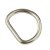 Geschweißter D-Ring 25x21x4 mm - vernickelt Geschweißter D-Ring 25x21x4 mm - vernickelt