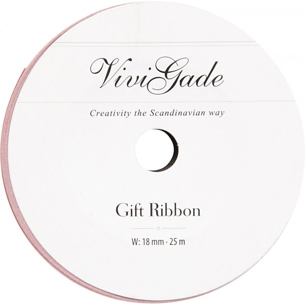 Geschenkband - hellrot - matt - 25 m