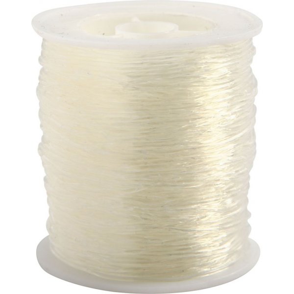 Elastischer Schmuckfaden - 1 mm - rund - 50 m