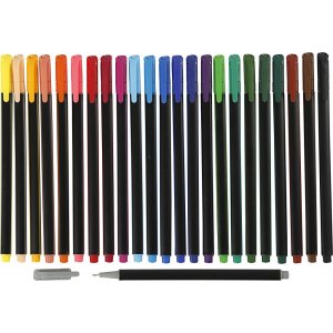Colortime Fineliner Marker - gemischte Farben - 24 Stk Colortime Fineliner Marker - gemischte Farben - 24 Stk